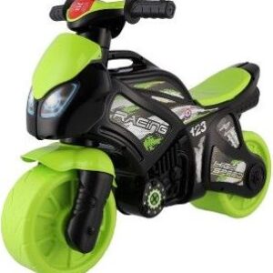 Odrážedlo motorka zeleno-černá plast na baterie