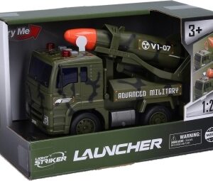 Wiky Vehicles Auto vojenské s raketou a efekty 19 cm
