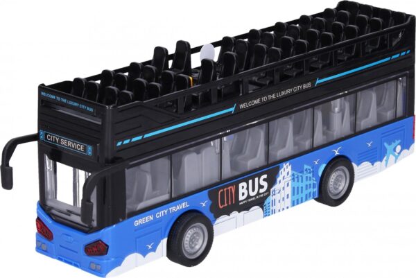 Wiky Vehicles Autobus dvoupatrový vyhlídkový s efekty 28 cm