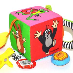 Wiky Textilní multi kostka Krtek 10 cm