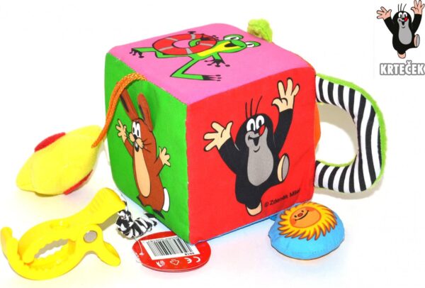 Wiky Textilní multi kostka Krtek 10 cm