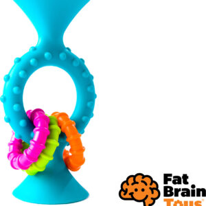 Fat Brain chrastítko pipSquiz Loops modré 13 cm