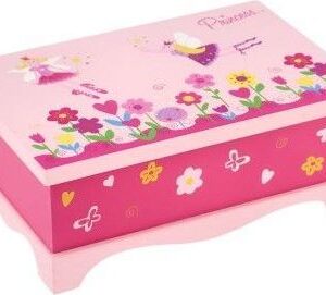 Skříňka šperkovnice Princess zrcadlo dřevo