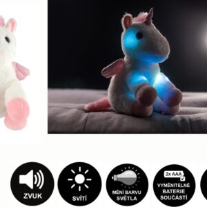 Snílek jednorožec s křídly plyš 38cm