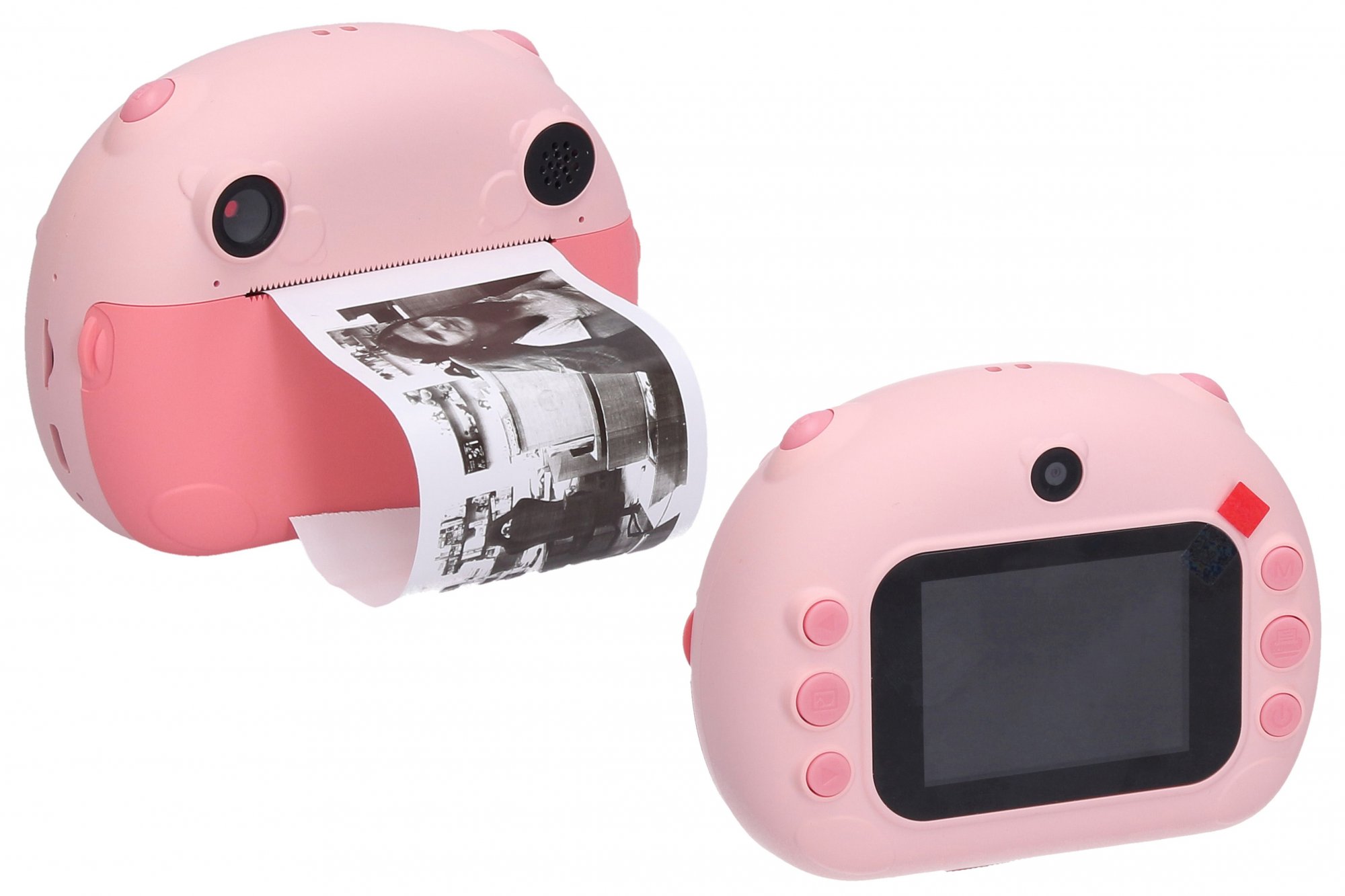 Wiky Dětský digitální fotoaparát s tiskárnou růžový - foto 12Mpx