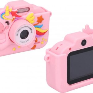 Wiky Dětský digitální fotoaparát silikonové pouzdro jednorožec - foto 48Mpx
