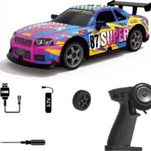 Wiky RC Auto 87 Super driftující svítící RC na dálkové ovládání 20 cm