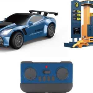 Wiky RC Auto dýmící s čerpací stanicí RC na dálkové ovládání 22 cm