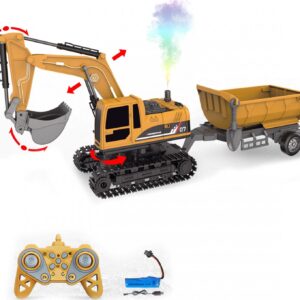 Wiky RC Bagr 4v1 s vlečkou RC na dálkové ovládání 45 cm