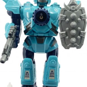Wiky Robot MECHA s efekty páry modrý 32 cm