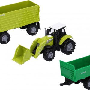 Wiky Vehicles Traktor na setrvačník s efekty set s přívěsem 15 cm