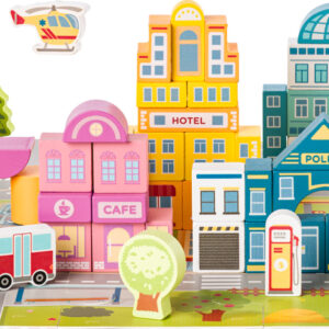 Stavebnice kostky Město v kyblíku