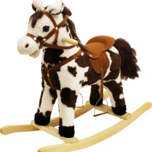 Wiky Kůň houpací s efekty strakatý 71x30x62 cm