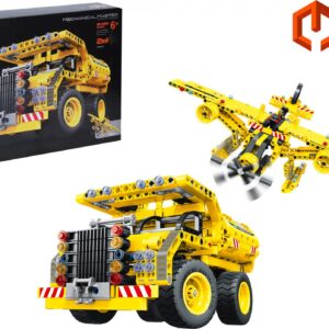 iM.Master Stavebnice auto nákladní sklápěč a letadlo 2v1 37cm