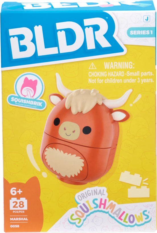 SQUISHMALLOWS Stavebnice BLDR - Býk Marshal