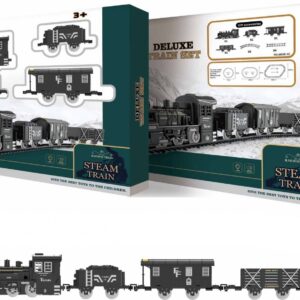 Wiky Vehicles Vlak set kouřící s efekty dráha 135x75cm mašina 20cm