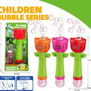 Wiky Bublifuk růže se světelnými efekty 100 ml 26 cm