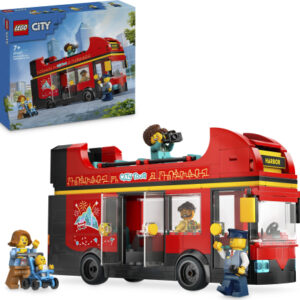 LEGO® City 60407 Červený dvoupodlažní vyhlídkový autobus