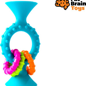 Fat Brain chrastítko pipSquiz Loops modré 13 cm