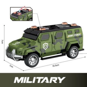 Wiky Vehicles Auto vojenské na setrvačník s efekty 16