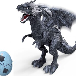 Wiky Ledový drak dýmící s efekty RC na dálkové ovládání 56 cm