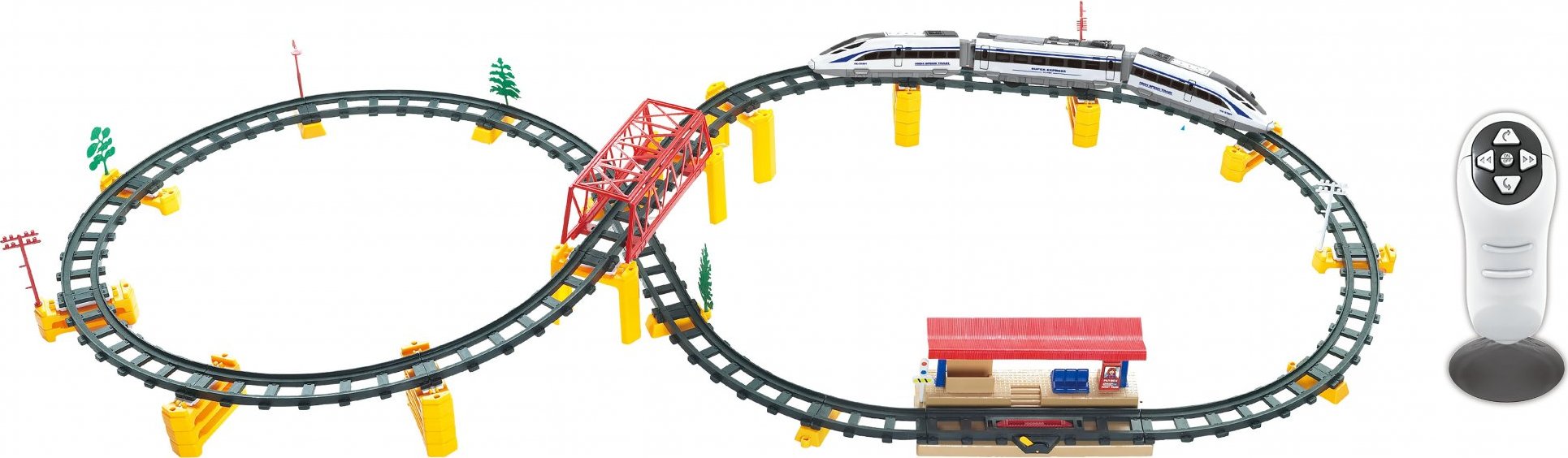Wiky RC Vlak RC na dálkové ovládání s dráhou set 146x64 cm