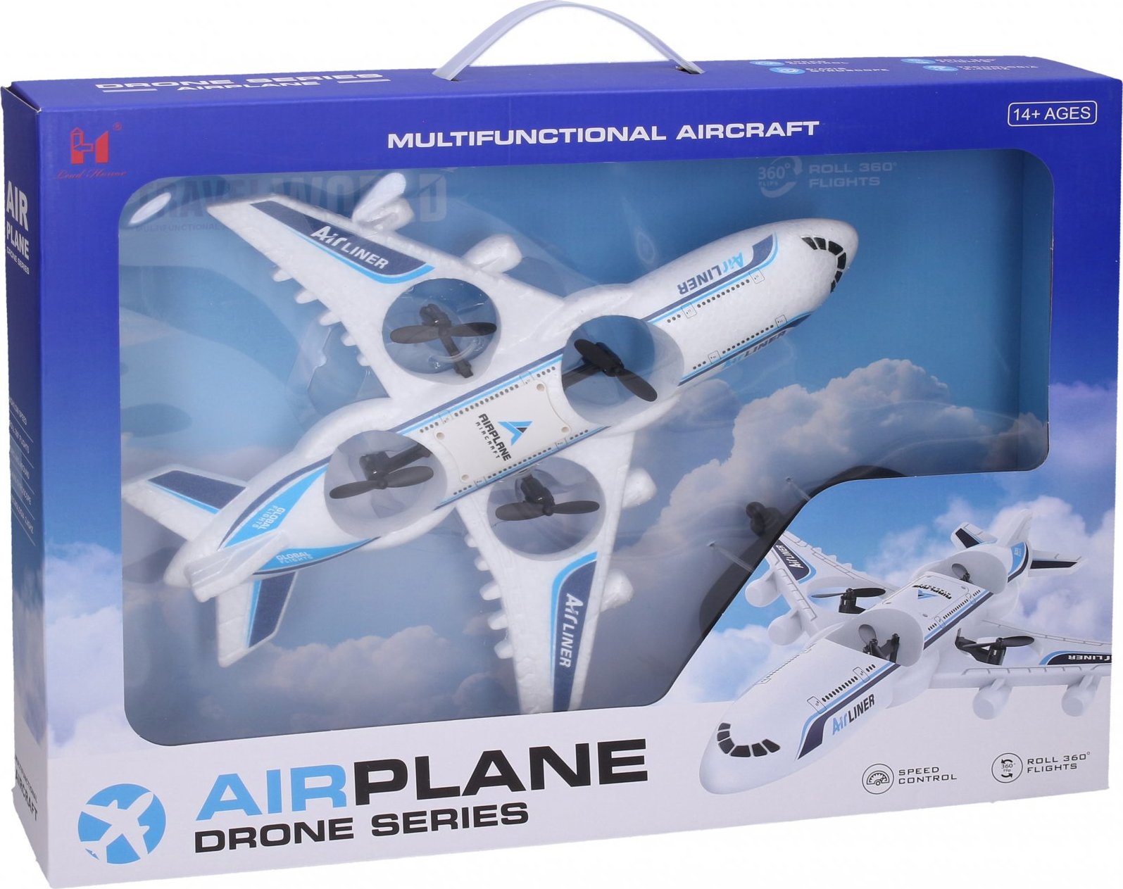 Wiky RC Letadlo dron RC na dálkové ovládání 31x28x6 cm