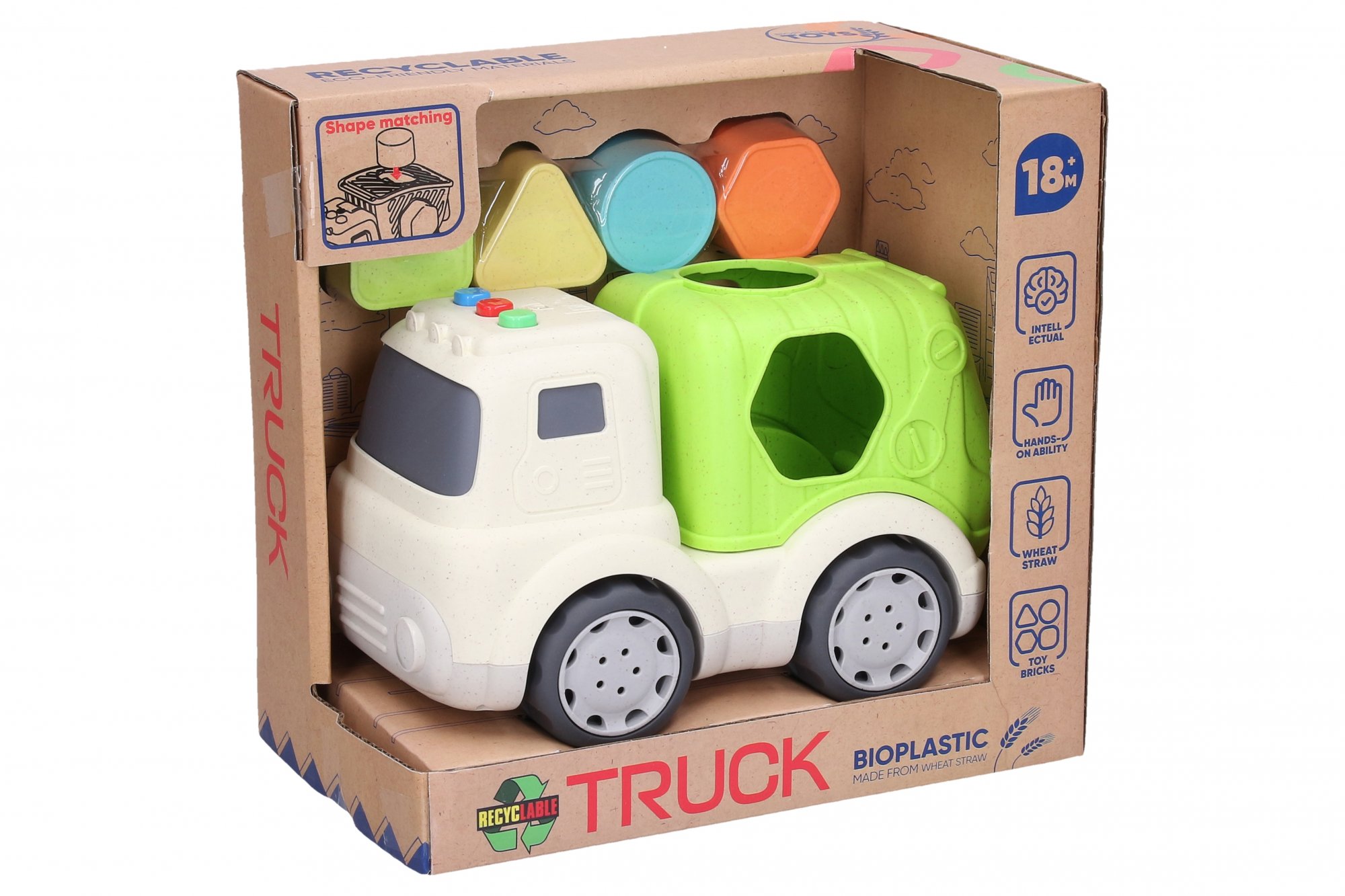 Wiky Vehicles Vkládačka popelářské auto s efekty 16 cm