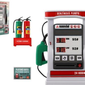 Benzínová pumpa plast na baterie se zvukem