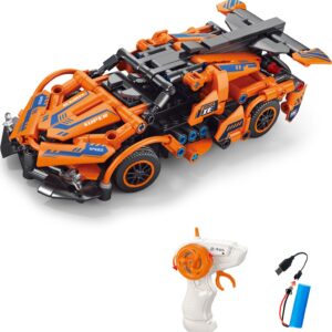 Wiky RC Stavebnice Auto oranžové RC na dálkové ovládání 18