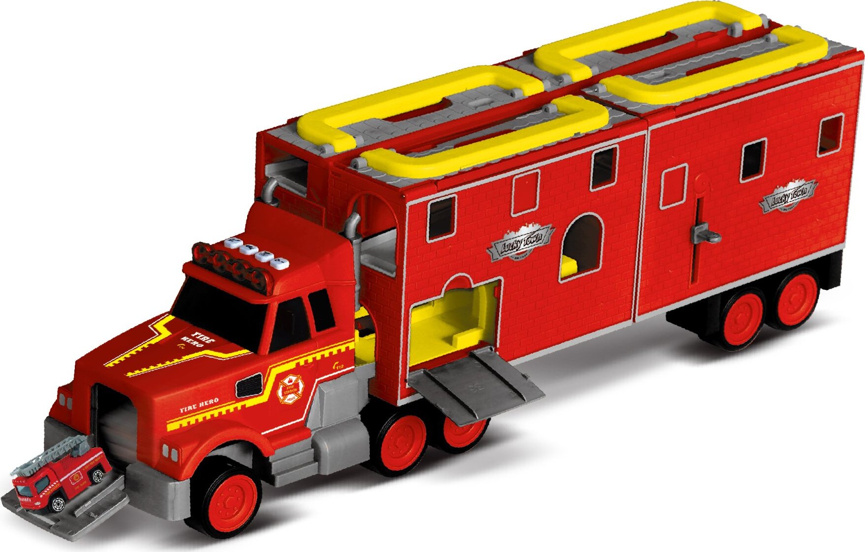 Wiky Vehicles Hasičská stanice kamion s efekty 61x18