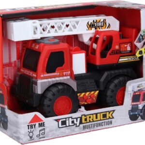 Wiky Vehicles Hasičské auto s žebříkem s efekty 22cm