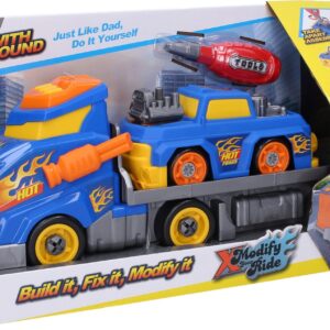 Wiky Vehicles Tahač s autem a efekty šroubovací set 43 cm