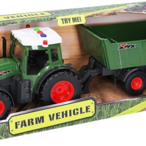 Wiky Vehicles Traktor s vlečkou a efekty 42 cm
